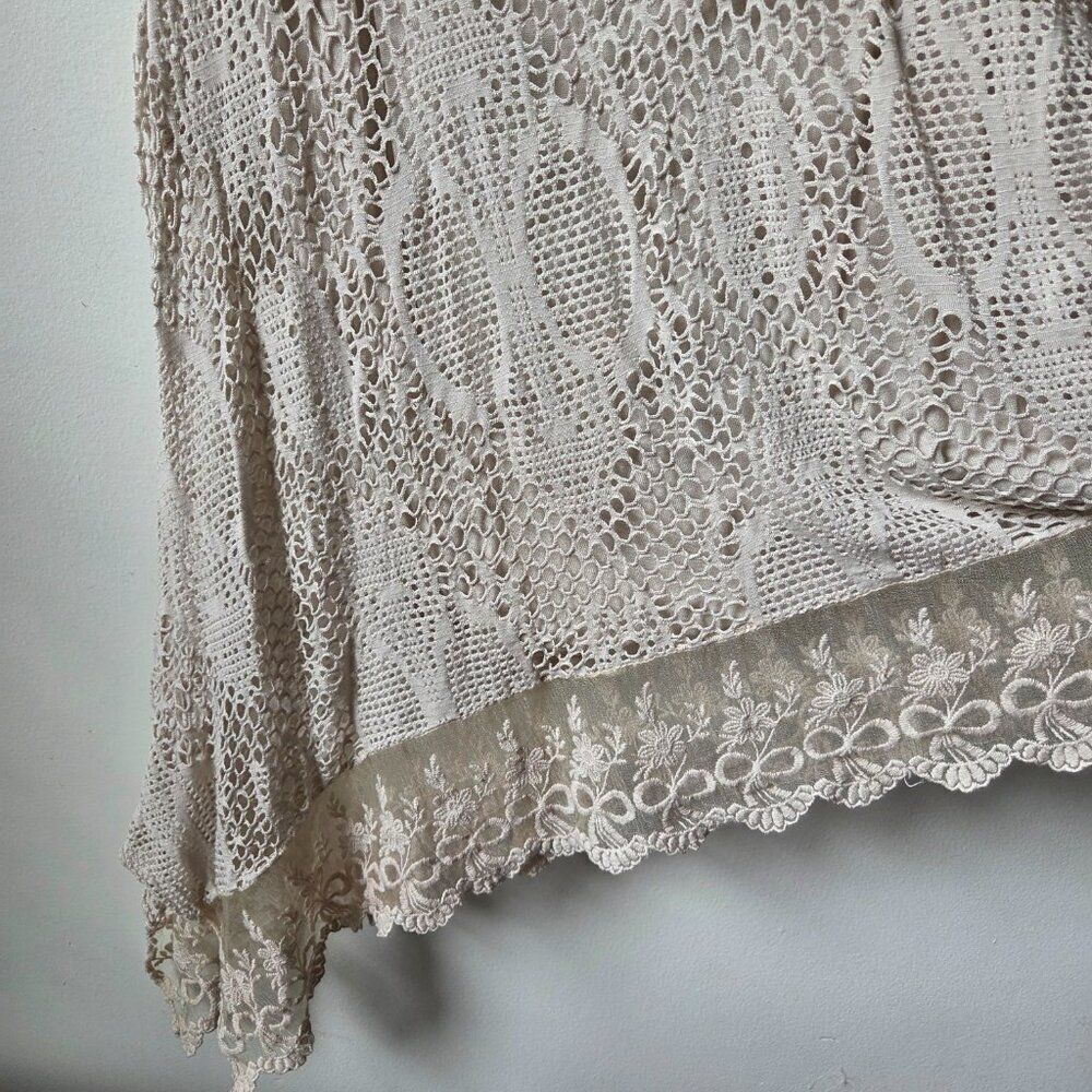 EUC AQUAVITA 2 PC TAUPE KNIT LACED 2 PC TANK TOP BEACH / SWIM ONE SIZE - Picture 9 of 15